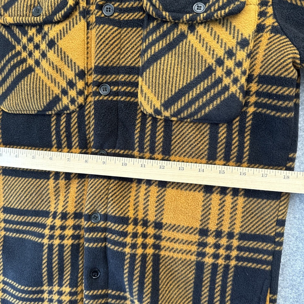 Blackridge Outfitters Mens Small Orange Plaid Fleece Lined Flannel‎ EUC - Picture 6 of 8